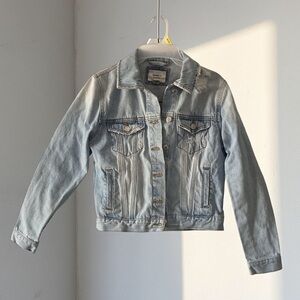 Forever 21 Denim Jacket | Light Wash Size S Distressed grunge style